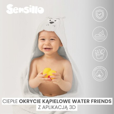 WATERFRIENDS OKRYCIE KĄPIELOWE 100x100 MIŚ GREY WATERFRIENDS OKRYCIE KĄPIELOWE 100x100 MIŚ GREY