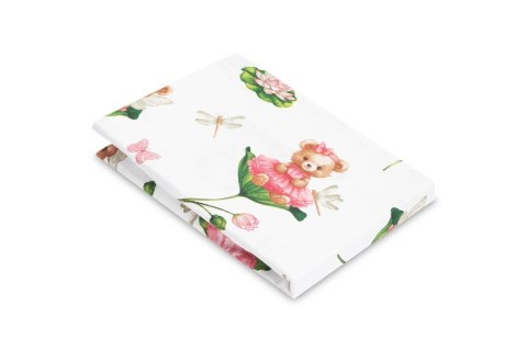 PRZEŚCIERADŁO DRUKOWANE MIŚ W KWIATACH 60 X 120 CM PRZEŚCIERADŁO DRUKOWANE MIŚ W KWIATACH 60 X 120 CM