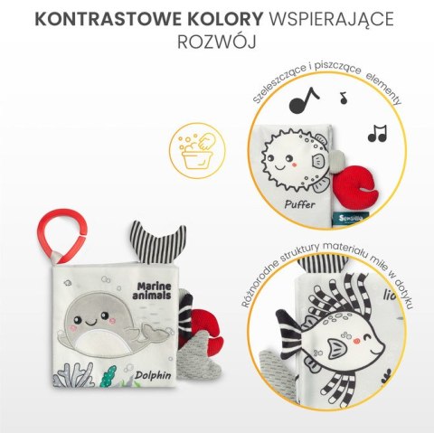 BLACK&WHITE KSIĄŻECZKA MATERIAŁOWA SOWA BLACK&WHITE KSIĄŻECZKA MATERIAŁOWA SOWA