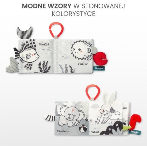 BLACK&WHITE KSIĄŻECZKA MATERIAŁOWA SOWA BLACK&WHITE KSIĄŻECZKA MATERIAŁOWA SOWA