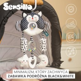 BLACK&WHITE ZABAWKA PODRÓŻNA SŁONIK
