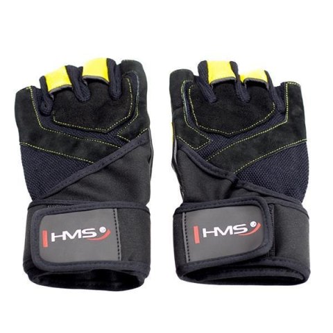 RST01 BLACK/YELLOW ROZM. S RĘKAWICE NA SIŁOWNIĘ HMS RST01 BLACK/YELLOW ROZM. S RĘKAWICE NA SIŁOWNIĘ HMS