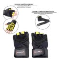 RST01 BLACK/YELLOW ROZM. S RĘKAWICE NA SIŁOWNIĘ HMS RST01 BLACK/YELLOW ROZM. S RĘKAWICE NA SIŁOWNIĘ HMS