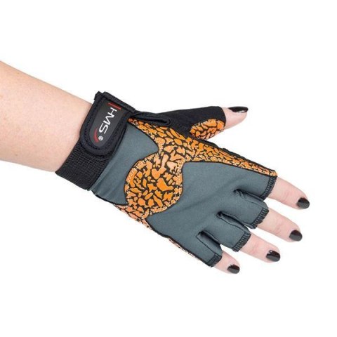 RST03 ORANGE/GRAY ROZM. M RĘKAWICE NA SIŁOWNIĘ HMS RST03 ORANGE/GRAY ROZM. M RĘKAWICE NA SIŁOWNIĘ HMS