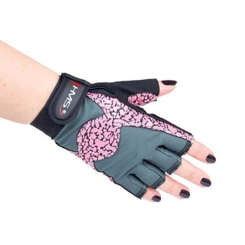 RST03 PINK/GRAY ROZM. L RĘKAWICE NA SIŁOWNIĘ HMS RST03 PINK/GRAY ROZM. L RĘKAWICE NA SIŁOWNIĘ HMS