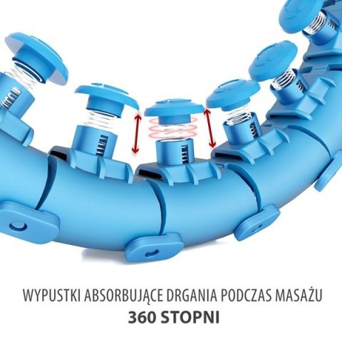 HHW01 BLUE HULA HOP Z WYPUSTKAMI I OBCIĄŻNIKIEM HMS HHW01 BLUE HULA HOP Z WYPUSTKAMI I OBCIĄŻNIKIEM HMS