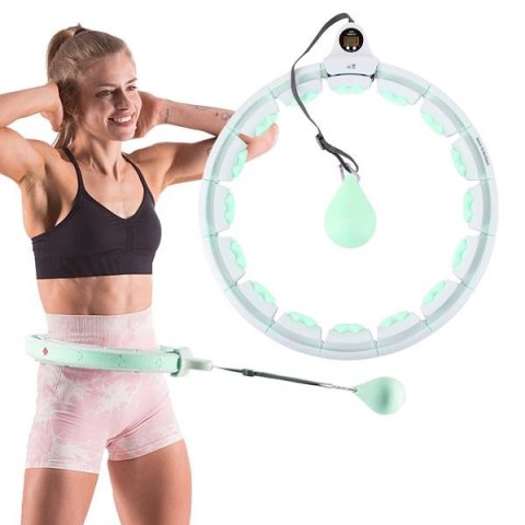 HHW06 GREEN HULA HOP Z WYPUSTKAMI I OBCIĄŻNIKIEM + LICZNIK HMS HHW06 GREEN HULA HOP Z WYPUSTKAMI I OBCIĄŻNIKIEM + LICZNIK HMS