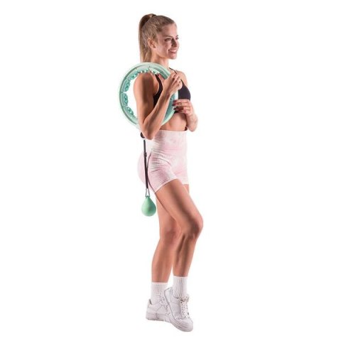 HHW06 GREEN HULA HOP Z WYPUSTKAMI I OBCIĄŻNIKIEM + LICZNIK HMS HHW06 GREEN HULA HOP Z WYPUSTKAMI I OBCIĄŻNIKIEM + LICZNIK HMS