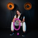 HHW12 PLUS SIZE HULA HOP VIOLET Z WYPUSTKAMI I OBCIĄŻNIKIEM HMS