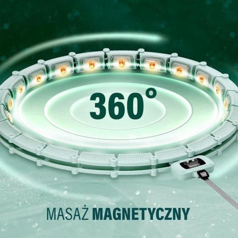 HHM14 HULA HOP GREEN Z MAGNESAMI I OBCIĄŻNIKIEM + LICZNIK HMS HHM14 HULA HOP GREEN Z MAGNESAMI I OBCIĄŻNIKIEM + LICZNIK HMS