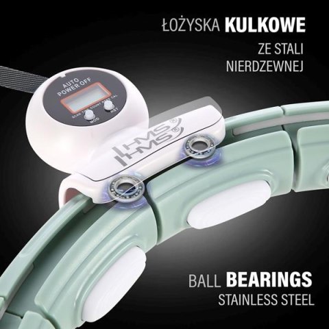 HHM15 HULA HOP GREEN Z MAGNESEM I OBCIĄŻNIKIEM + LICZNIK HMS HHM15 HULA HOP GREEN Z MAGNESEM I OBCIĄŻNIKIEM + LICZNIK HMS