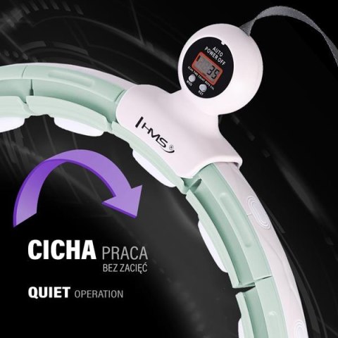 HHM15 HULA HOP GREEN Z MAGNESEM I OBCIĄŻNIKIEM + LICZNIK HMS HHM15 HULA HOP GREEN Z MAGNESEM I OBCIĄŻNIKIEM + LICZNIK HMS
