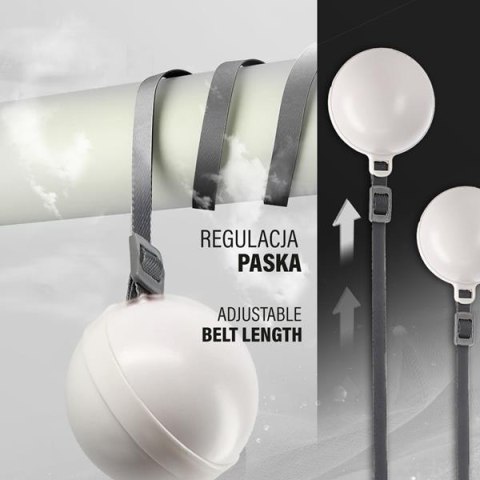 HHM16 HULA HOP WHITE Z MAGNESAMI I OBCIĄŻNIKIEM + LICZNIK HMS HHM16 HULA HOP WHITE Z MAGNESAMI I OBCIĄŻNIKIEM + LICZNIK HMS