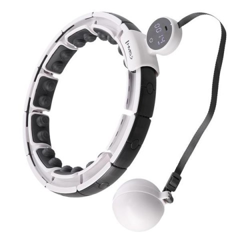 HHM16 HULA HOP WHITE Z MAGNESAMI I OBCIĄŻNIKIEM + LICZNIK HMS HHM16 HULA HOP WHITE Z MAGNESAMI I OBCIĄŻNIKIEM + LICZNIK HMS