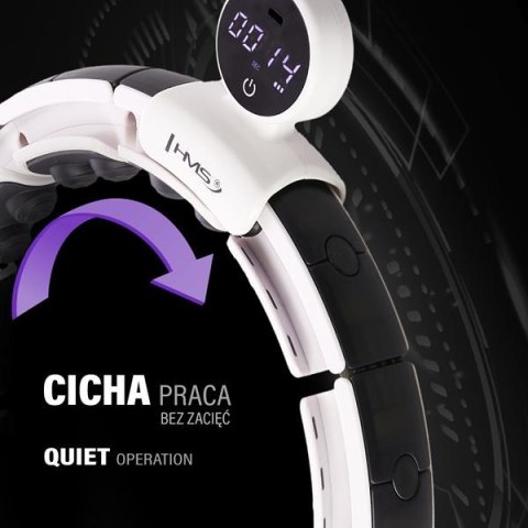 HHM16 HULA HOP WHITE Z MAGNESAMI I OBCIĄŻNIKIEM + LICZNIK HMS HHM16 HULA HOP WHITE Z MAGNESAMI I OBCIĄŻNIKIEM + LICZNIK HMS
