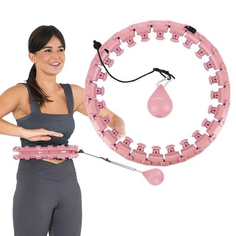 HHW01 HULA HOP PINK Z WYPUSTKAMI I OBCIĄŻNIKIEM HMS HHW01 HULA HOP PINK Z WYPUSTKAMI I OBCIĄŻNIKIEM HMS
