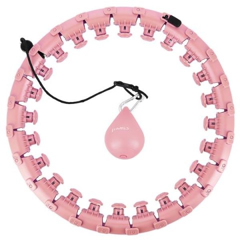 HHW01 HULA HOP PINK Z WYPUSTKAMI I OBCIĄŻNIKIEM HMS HHW01 HULA HOP PINK Z WYPUSTKAMI I OBCIĄŻNIKIEM HMS