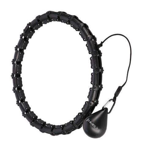 HHW02 HULA HOP BLACK Z WYPUSTKAMI I OBCIĄŻNIKIEM HMS HHW02 HULA HOP BLACK Z WYPUSTKAMI I OBCIĄŻNIKIEM HMS