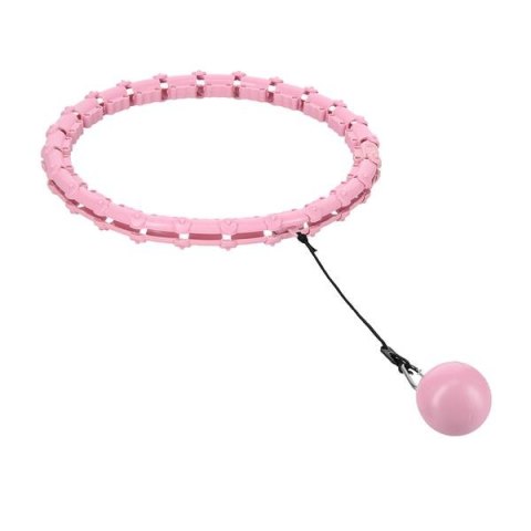 HHW02 HULA HOP LIGHT PINK Z WYPUSTKAMI I OBCIĄŻNIKIEM HMS HHW02 HULA HOP LIGHT PINK Z WYPUSTKAMI I OBCIĄŻNIKIEM HMS