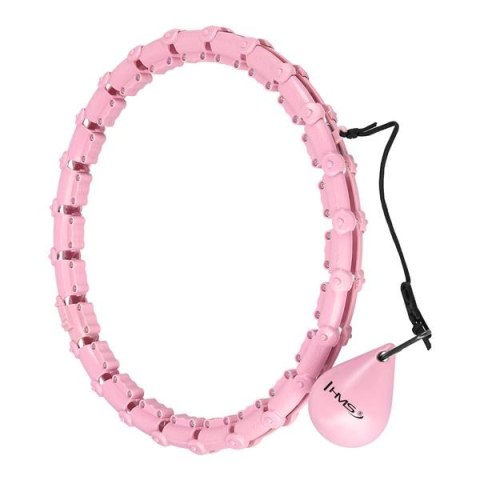 HHW02 HULA HOP LIGHT PINK Z WYPUSTKAMI I OBCIĄŻNIKIEM HMS HHW02 HULA HOP LIGHT PINK Z WYPUSTKAMI I OBCIĄŻNIKIEM HMS
