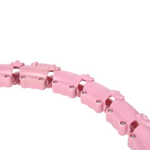 HHW02 HULA HOP LIGHT PINK Z WYPUSTKAMI I OBCIĄŻNIKIEM HMS HHW02 HULA HOP LIGHT PINK Z WYPUSTKAMI I OBCIĄŻNIKIEM HMS