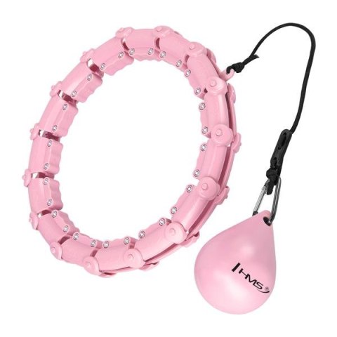 HHW02 HULA HOP LIGHT PINK Z WYPUSTKAMI I OBCIĄŻNIKIEM HMS HHW02 HULA HOP LIGHT PINK Z WYPUSTKAMI I OBCIĄŻNIKIEM HMS