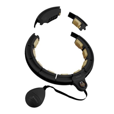 HHM13 HULA HOP BLACK/GOLD Z MAGNESAMI I OBCIĄŻNIKIEM + LICZNIK HMS HHM13 HULA HOP BLACK/GOLD Z MAGNESAMI I OBCIĄŻNIKIEM + LICZNIK HMS