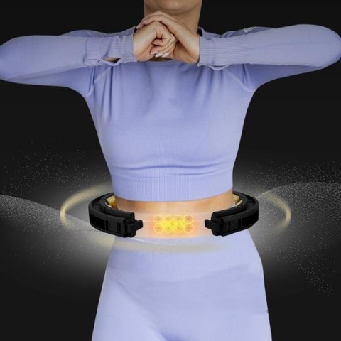HHM13 HULA HOP BLACK/GOLD Z MAGNESAMI I OBCIĄŻNIKIEM + LICZNIK HMS HHM13 HULA HOP BLACK/GOLD Z MAGNESAMI I OBCIĄŻNIKIEM + LICZNIK HMS