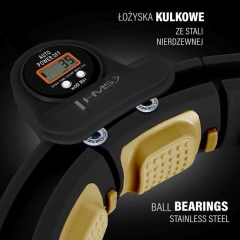 HHM13 HULA HOP BLACK/GOLD Z MAGNESAMI I OBCIĄŻNIKIEM + LICZNIK HMS HHM13 HULA HOP BLACK/GOLD Z MAGNESAMI I OBCIĄŻNIKIEM + LICZNIK HMS