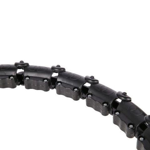 HHW11 PLUS SIZE HULA HOP BLACK Z WYPUSTKAMI I OBCIĄŻNIKIEM HMS HHW11 PLUS SIZE HULA HOP BLACK Z WYPUSTKAMI I OBCIĄŻNIKIEM HMS