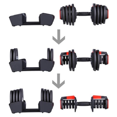SGR18 PRO SET 3W1 ZESTAW REGULOWANYCH SZTANGIELEK 41 KG HMS SGR18 PRO SET 3W1 ZESTAW REGULOWANYCH SZTANGIELEK 41 KG HMS