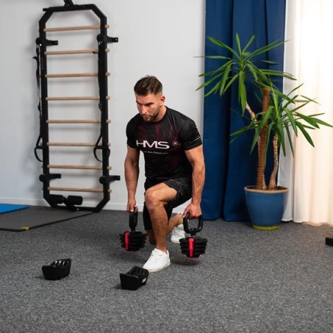 SGR18 PRO SET 3W1 ZESTAW REGULOWANYCH SZTANGIELEK 41 KG HMS SGR18 PRO SET 3W1 ZESTAW REGULOWANYCH SZTANGIELEK 41 KG HMS