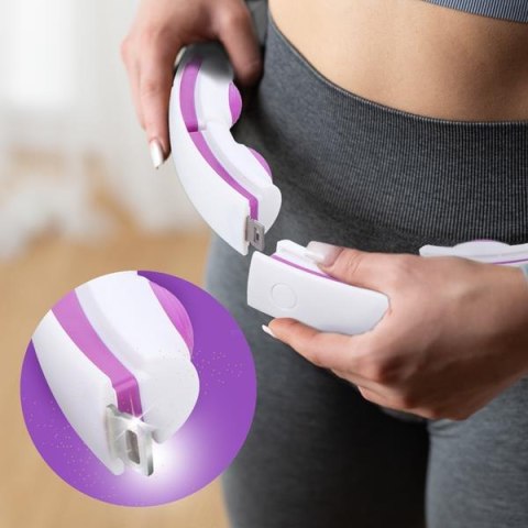 HHM17 HULA HOP WHITE/VIOLET Z MAGNESAMI I OBCIĄŻNIKIEM + LICZNIK HMS HHM17 HULA HOP WHITE/VIOLET Z MAGNESAMI I OBCIĄŻNIKIEM + LICZNIK HMS