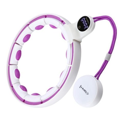 HHM17 HULA HOP WHITE/VIOLET Z MAGNESAMI I OBCIĄŻNIKIEM + LICZNIK HMS HHM17 HULA HOP WHITE/VIOLET Z MAGNESAMI I OBCIĄŻNIKIEM + LICZNIK HMS