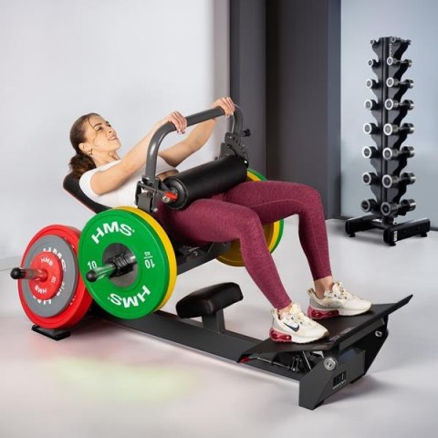 MHT01 MASZYNA DO ĆWICZEŃ MIĘŚNI POŚLADKÓW HIP THRUST Z WOLNYM CIĘŻAREM COMMERCIAL HMS MHT01 MASZYNA DO ĆWICZEŃ MIĘŚNI POŚLADKÓW HIP THRUST Z WOLNYM CIĘŻAREM COMMERCIAL HMS