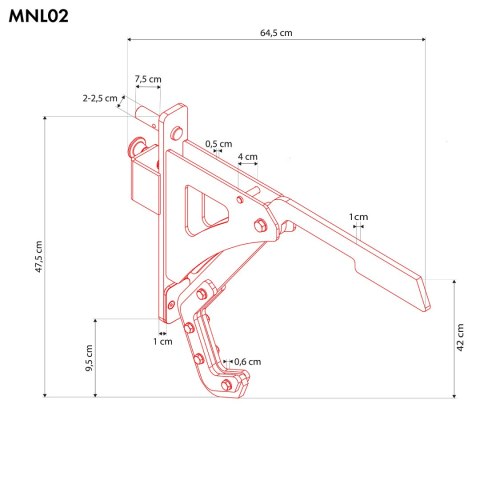 MNL02 OBROTOWE UCHWYTY DO PRZYSIADÓW MONOLIFT HMS MNL02 OBROTOWE UCHWYTY DO PRZYSIADÓW MONOLIFT HMS