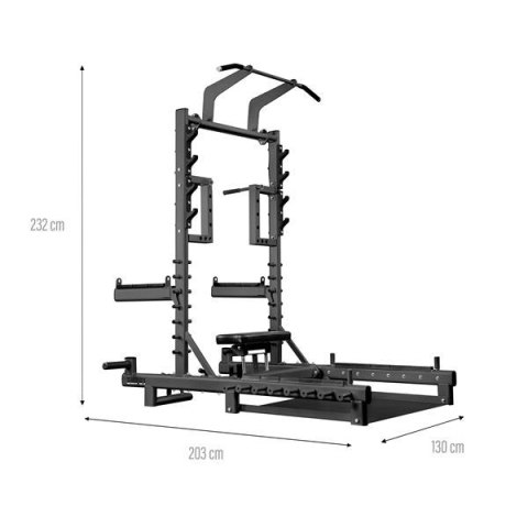 SMP01 STOJAK MULTIFUNKCYJNY Z PLATFORMĄ DO PODNOSZENIA CIĘŻARÓW I HIP THRUST COMMERCIAL HMS SMP01 STOJAK MULTIFUNKCYJNY Z PLATFORMĄ DO PODNOSZENIA CIĘŻARÓW I HIP THRUST COMMERCIAL HMS