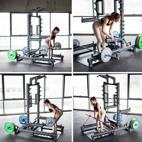 SMP01 STOJAK MULTIFUNKCYJNY Z PLATFORMĄ DO PODNOSZENIA CIĘŻARÓW I HIP THRUST COMMERCIAL HMS SMP01 STOJAK MULTIFUNKCYJNY Z PLATFORMĄ DO PODNOSZENIA CIĘŻARÓW I HIP THRUST COMMERCIAL HMS