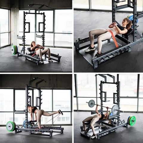 SMP01 STOJAK MULTIFUNKCYJNY Z PLATFORMĄ DO PODNOSZENIA CIĘŻARÓW I HIP THRUST COMMERCIAL HMS SMP01 STOJAK MULTIFUNKCYJNY Z PLATFORMĄ DO PODNOSZENIA CIĘŻARÓW I HIP THRUST COMMERCIAL HMS