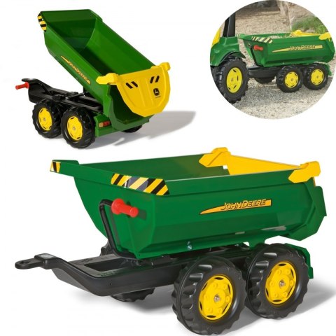 Rolly Toys rollyHalfpipe John Deere Przyczepa wywrotka Rolly Toys rollyHalfpipe John Deere Przyczepa wywrotka