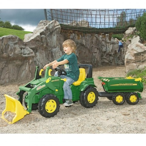 Rolly Toys rollyHalfpipe John Deere Przyczepa wywrotka Rolly Toys rollyHalfpipe John Deere Przyczepa wywrotka