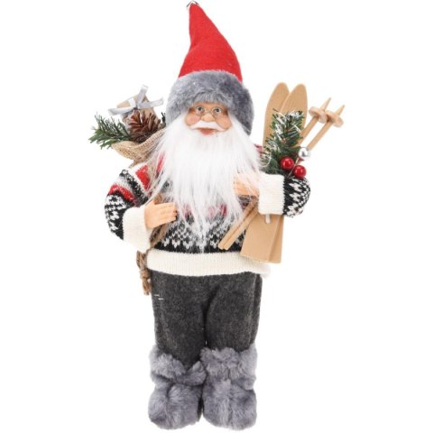 MIKOŁAJ ŚWIĄTECZNY DEKORACYJNY STOJĄCY DELUXE 30CM GREY MIKOŁAJ ŚWIĄTECZNY DEKORACYJNY STOJĄCY DELUXE 30CM GREY
