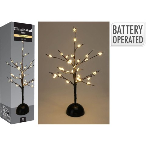 DRZEWKO DEKORACYJNE ŚWIĄTECZNE 32LED CIEPŁY BIAŁY 40CM DRZEWKO DEKORACYJNE ŚWIĄTECZNE 32LED CIEPŁY BIAŁY 40CM