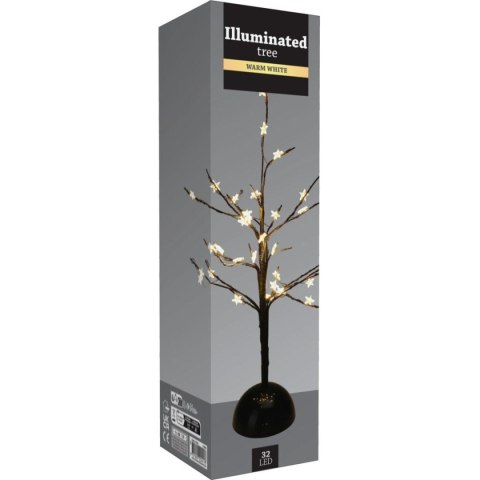DRZEWKO DEKORACYJNE ŚWIĄTECZNE 32LED CIEPŁY BIAŁY 40CM DRZEWKO DEKORACYJNE ŚWIĄTECZNE 32LED CIEPŁY BIAŁY 40CM