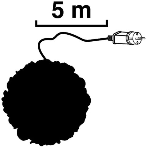 KULA DEKORACYJNA WISZĄCA 30CM SILVER KULA DEKORACYJNA WISZĄCA 30CM SILVER