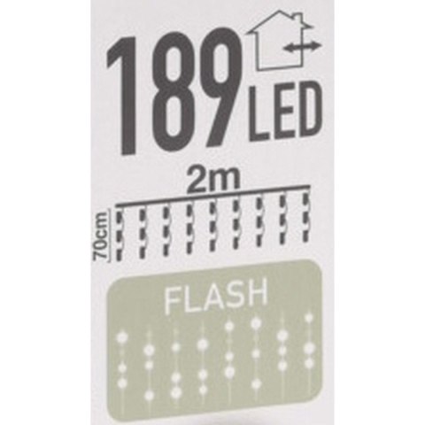 LAMPKI CHOINKOWE KURTYNA ŚWIETLNA 200x70CM ZEW LED CIEPŁY BIAŁY FLASH LAMPKI CHOINKOWE KURTYNA ŚWIETLNA 200x70CM ZEW LED CIEPŁY BIAŁY FLASH