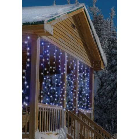 LAMPKI CHOINKOWE KURTYNA ŚWIETLNA WATERFALL ZEW 240 LED ZIMNY BIAŁY 12 FUNKCJI LAMPKI CHOINKOWE KURTYNA ŚWIETLNA WATERFALL ZEW 240 LED ZIMNY BIAŁY 12 FUNKCJI