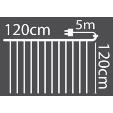LAMPKI CHOINKOWE KURTYNA ŚWIETLNA ZEW/WEW 144 LED 120X120CM Z PILOTEM CIEPŁY BIAŁY LAMPKI CHOINKOWE KURTYNA ŚWIETLNA ZEW/WEW 144 LED 120X120CM Z PILOTEM CIEPŁY BIAŁY