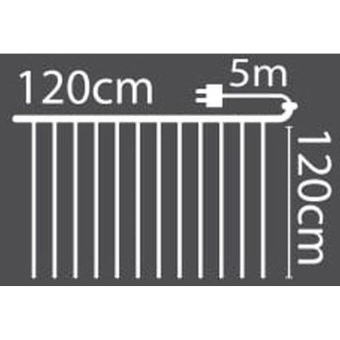 LAMPKI CHOINKOWE KURTYNA ŚWIETLNA ZEW/WEW 144 LED 120X120CM Z PILOTEM CIEPŁY BIAŁY LAMPKI CHOINKOWE KURTYNA ŚWIETLNA ZEW/WEW 144 LED 120X120CM Z PILOTEM CIEPŁY BIAŁY