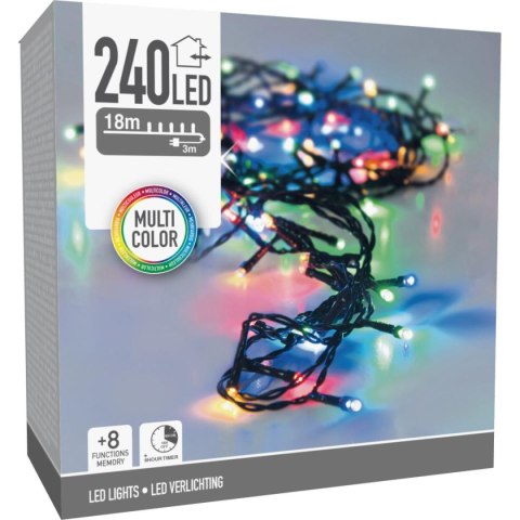 LAMPKI CHOINKOWE ŁAŃCUCH ŚWIETLNY 240 LED TIMER MULTIKOLOR LAMPKI CHOINKOWE ŁAŃCUCH ŚWIETLNY 240 LED TIMER MULTIKOLOR